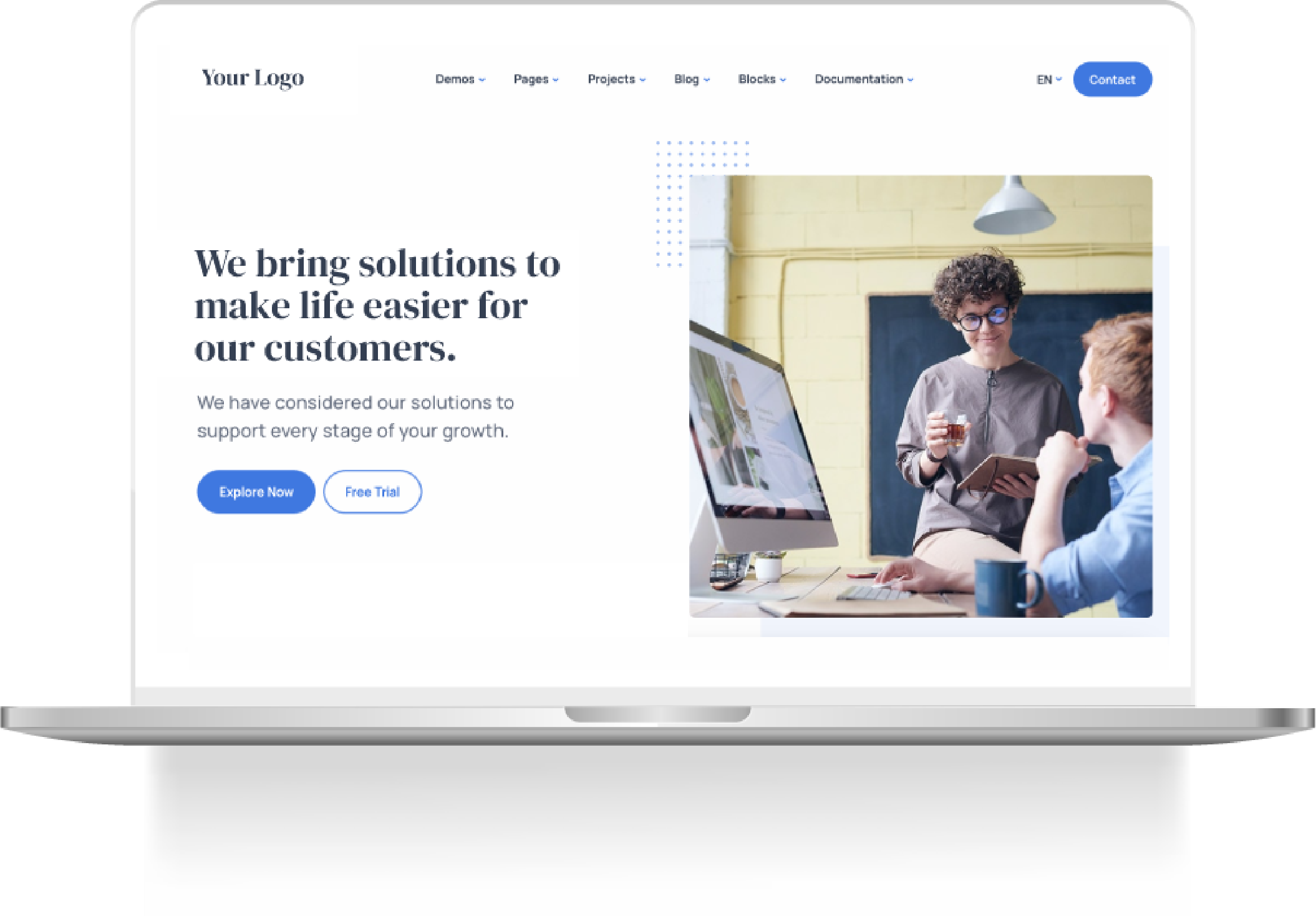 Exemple de réalisation de site web