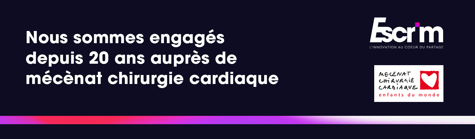 Mécénat chirurgie cardiaque depuis 20 ans